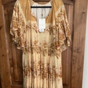 Spell Gypsy Collective Coco Lei Mumu Carmel size M